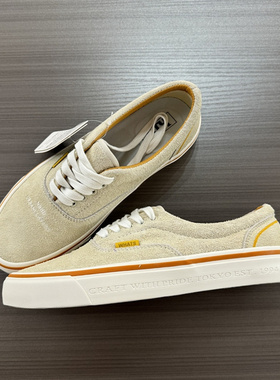 NBHD联名FTMD小屁孩米白色全麂皮翻毛皮复古男女休闲鞋百搭板鞋