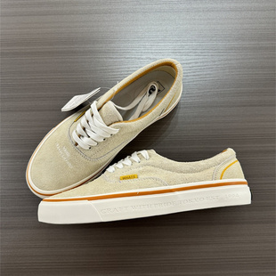 NBHD联名FTMD小屁孩米白色全麂皮翻毛皮复古男女休闲鞋百搭板鞋