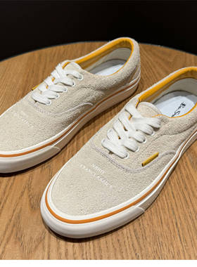 NBHD联名FTMD小屁孩低帮米色全麂皮男女休闲鞋复古百搭帆布板鞋
