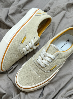 NBHD联名FTMD米白色全麂皮翻毛皮百搭滑板鞋小屁孩复古男女休闲鞋