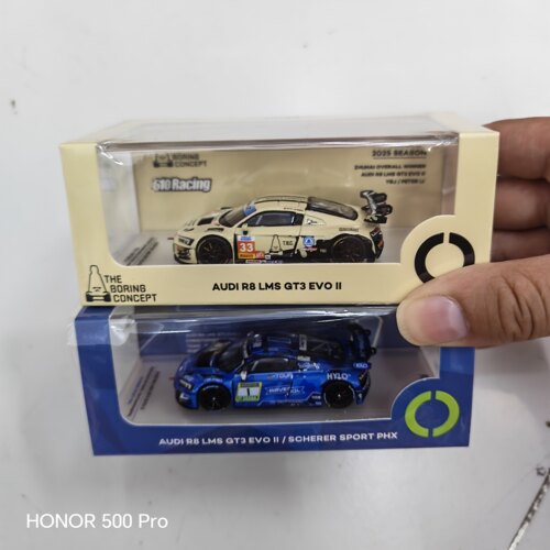 KiloWorks 1:64 成人合金车模 奥迪 R8 LMS GT3 EVO 奔驰汽车模型