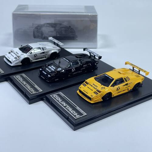 Vision64成人合金车模 1：64 兰博基尼Countach 康塔什LP500宽体