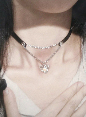 辣妹暗黑系颈带欧美朋克风颈链