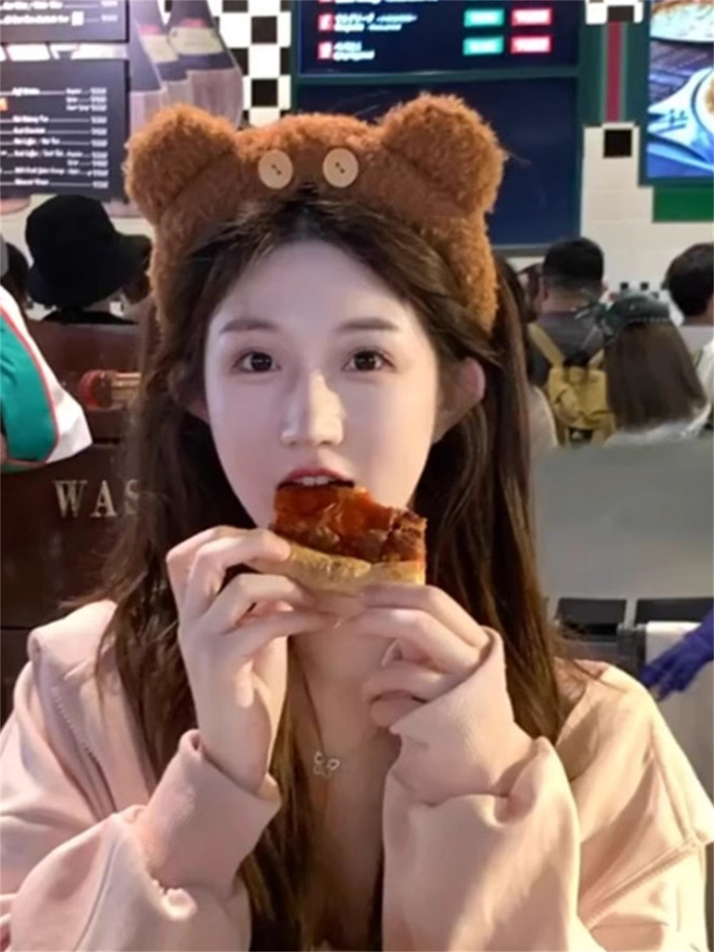 小熊tim发箍女简约百搭卡通头箍