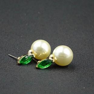 新光饰品 锆石珍珠耳钉淑女白领配饰品简约 耳环 新品包邮