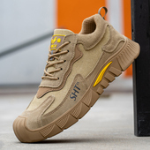 防砸防刺穿轻便软底工作鞋 劳保鞋 无铁塑包头绝缘安全鞋 春秋季 男士