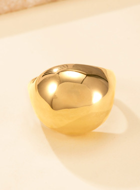 欧美不锈钢戒指男18k镀金钛钢