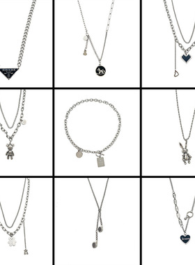 长款秋冬毛衣链女复古轻奢小兔子