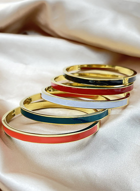 单色简约手镯轻奢复古高级感百搭