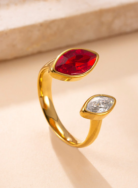 跨境热销不锈钢开口戒指