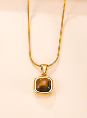 钛钢爱心毛衣链566242