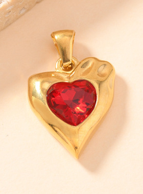 精致镶钻爱心吊坠0461