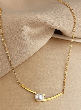珍珠项链女高级设计感轻奢颈链