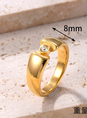 跨境爆款不锈钢情侣对戒