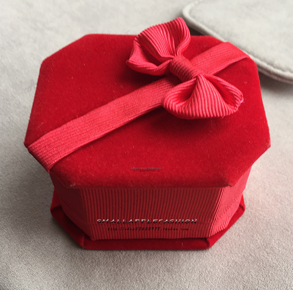 包邮对戒盒高档天鹅绒情侣戒指结婚戒指对戒盒子饰品盒首饰盒