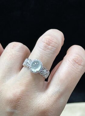 法式新中式蕾丝开口百搭女戒