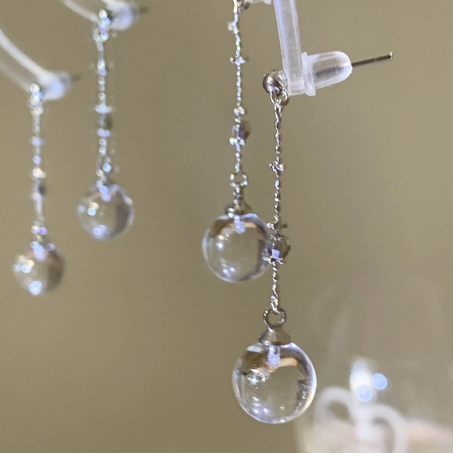 小众设计感高级感圆珠耳环