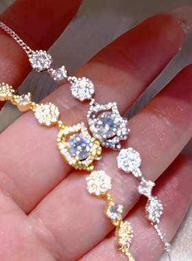 韩系闪钻蝴蝶结猫咪手链百搭