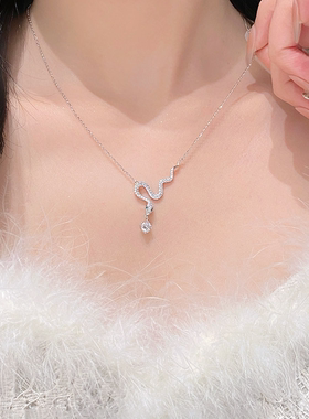 本命年蛇年灵蛇项链女轻奢礼物