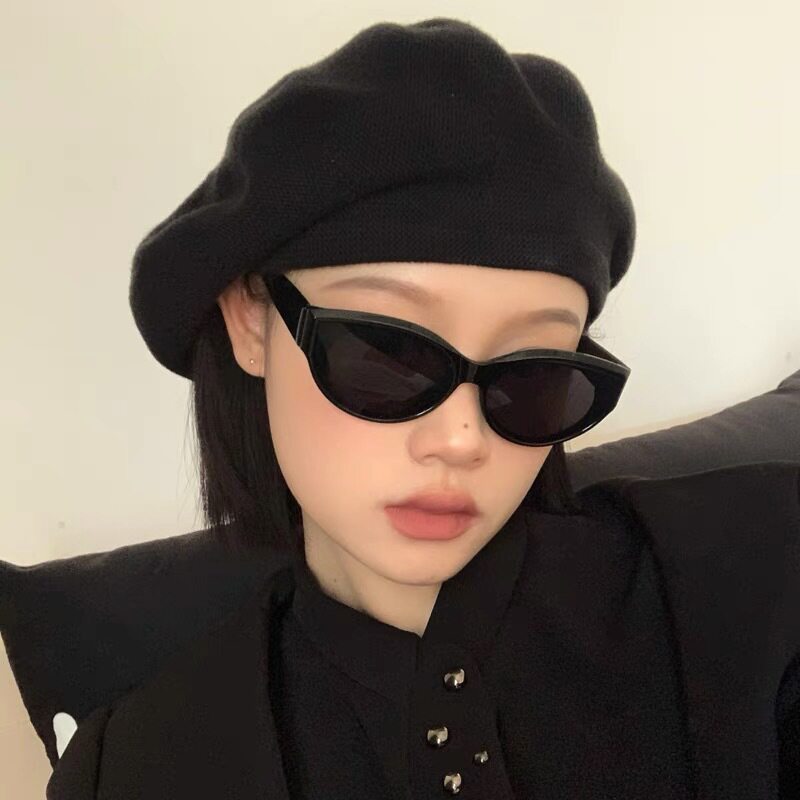 复古猫眼墨镜女款2026新款高级感欧美辣妹风太阳眼镜女方圆脸眼镜