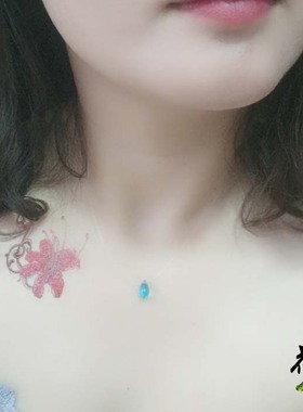 鱼眼泪露珠锁骨项链本命年转运