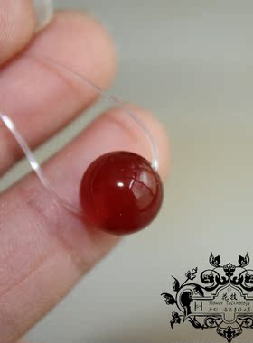 红玛瑙隐形透明项链路路通吊坠