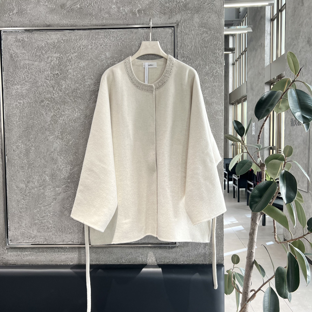 七七设计中长款大衣羊毛外套(配腰绳)（含94.2绵羊毛）七M5201216,女装/女士精品,羽绒服,淘宝优惠券,粉丝福利购,淘宝优惠卷