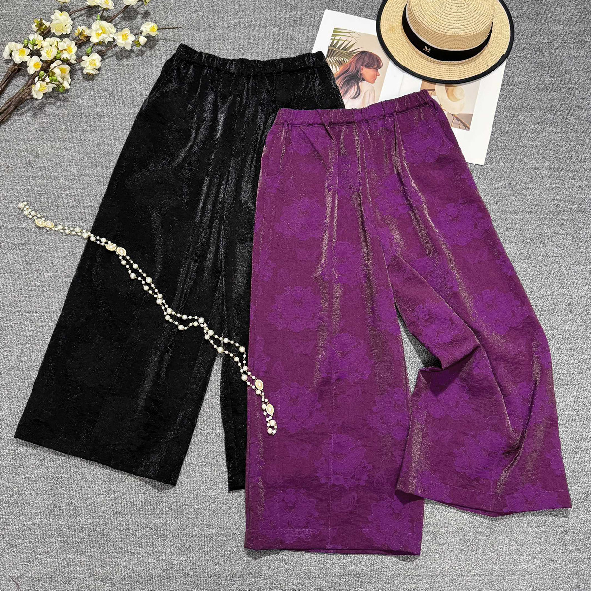 七七纹理质感轻盈且有高级感百搭神裤休闲裤（含50真丝）zl-65256,女装/女士精品,休闲裤,淘宝优惠券,粉丝福利购,淘宝优惠卷