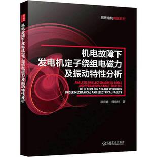 正版书籍 机电故障下发电机定子绕组电磁力及振动特分析蒋宏春绳晓玲机械工业出版社工业技术 人天书店畅销书排行榜