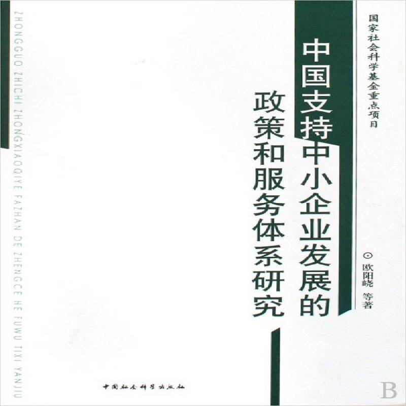 正版书籍 中国支持中小企业发展的政策和服务体系欧阳峣等中国社会科学出版社经济中小企业经济发展研究中国 人天书店畅销书排行榜
