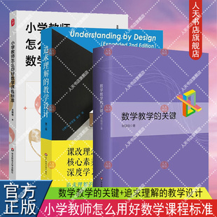 数学教学的关键+小学教师怎么用好数学课程标准+追求理解的教学设计 第2版 3册 给教师的建议教师参考用书 华东师范大学出版社