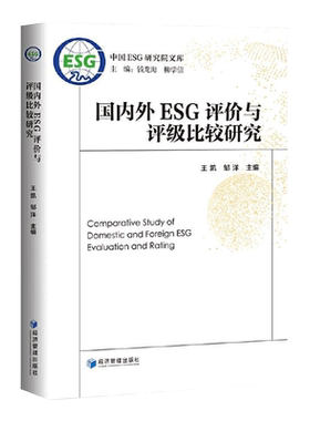 国内外ESG评价与评级比较研究 王凯 中国ESG研究院文库 ESG披露标准评价指标评价方法esg数据课程报告 esg理论与实务 esg投资书籍
