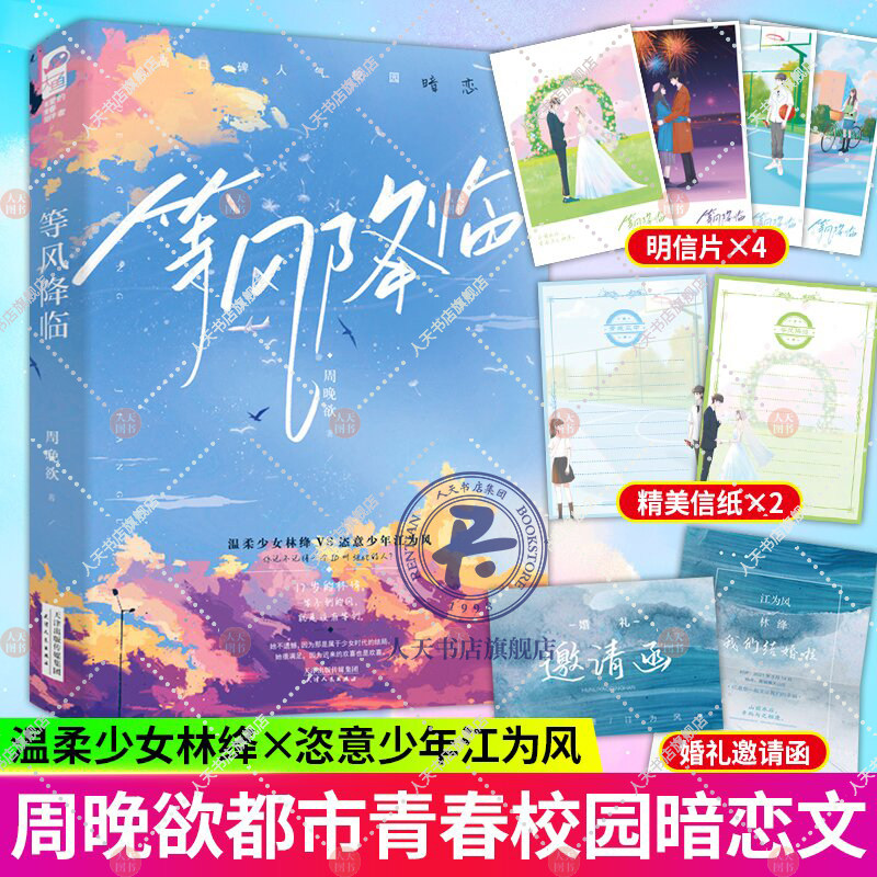 正版 等风降临 周晚欲 青春校园暗恋文从校园到婚纱言情小说 温柔少女