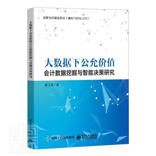 正版书籍 大数据下公允价值会据挖掘与智能决策研究郝玉贵电子工业出版社经济会计数据采掘普通大众人天书店畅销书排行榜