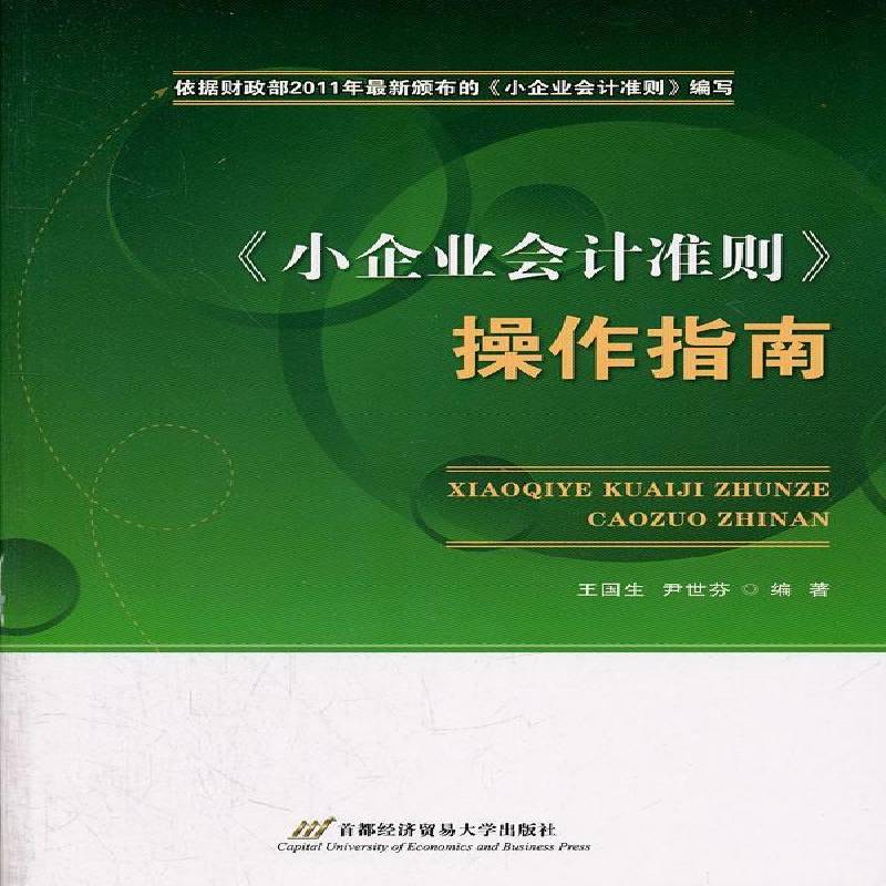 正版书籍 《小企业会计准则》操作指南王国生首都经济贸易大学出版社经济  人天书店畅销书排行榜