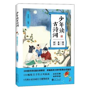 正版书籍 少年读古诗词:感念亲情故乡朱树坤武汉大学出版社传记 人天书店畅销书排行榜
