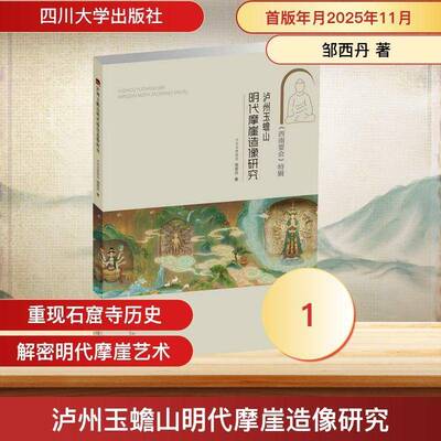 正版书籍 泸州玉蟾山明代摩崖造像研究:邹西丹 考古与文明邹西丹四川大学出版社图书  人天书店畅销书排行榜