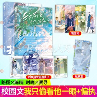 我只偷看他一眼+偏执 江有无著《偏执独占》青春校园爱情言情救赎都市言情小说实体书籍温软治愈小太阳偏执乖戾少年