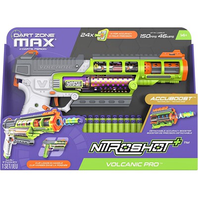 Dart Zone Nitroshot+ Volcanic火山短弹高性能软弹发射器玩具枪