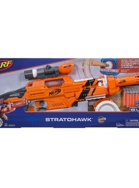 孩之宝NERF热火精英系列E3097精准电动软弹发射器儿童玩具枪