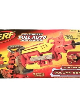 美版橙机NERF热火黄色火神发射器电动软弹发射器儿童玩具枪稀有