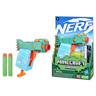 孩之宝机Nerf热火MicroShots我的世界jolt软弹发射器儿童玩具枪