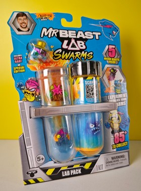 MrBeast Lab5装野兽试管试验瓶科学怪人黄金宝藏儿童盲盒玩具