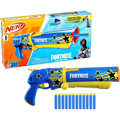 孩之宝NERF热火Fortnite 堡垒之夜半调英雄软弹发射器儿童玩具枪