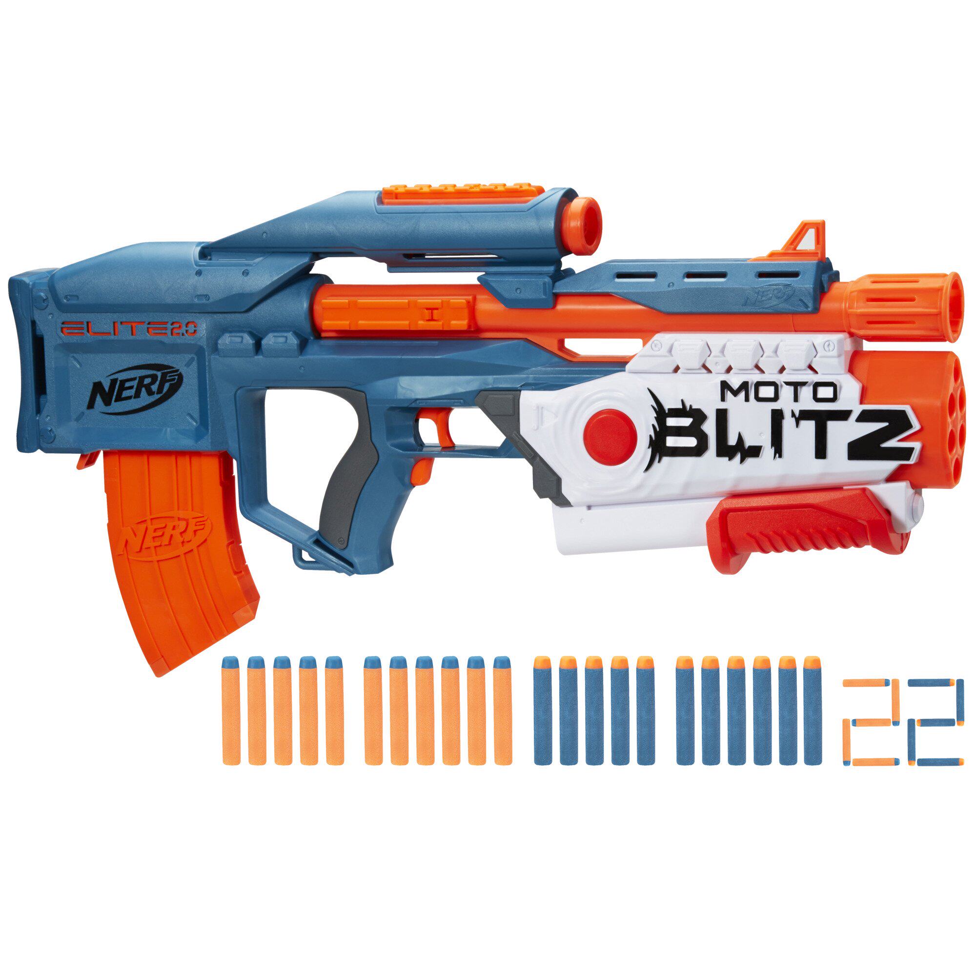 孩之宝Nerf热火Elite精英Motoblitz2.0CS-10软弹发射器儿童玩具枪