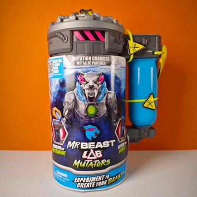 MrBeast Lab银色金属豹野兽试验瓶科学怪人黄金宝藏儿童盲盒玩具