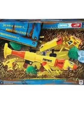 孩之宝nerf热火榴弹炮堡垒之夜礼盒黄色限定版软弹发射器限定礼盒