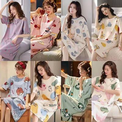 Summer New Women's Pajamas Girls Dresses Thin Section Of Hom