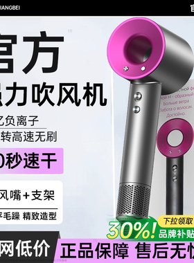 电吹风机家用负离子护发静音速干官方正品宿舍学生用华强北大风力