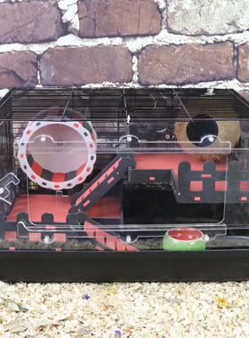 仓鼠笼子 60/47基础笼改亚克力透明笼超大ps板前门金丝熊花枝蜜袋